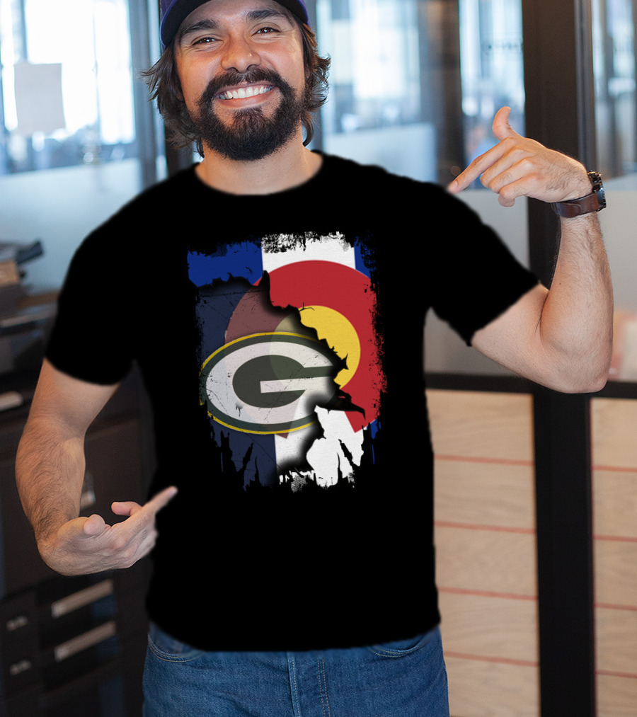 Packers And Colorado Flag Collaboration T-Shirt