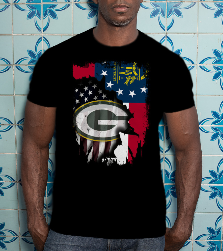 Together With Georgia State Flag And Packers T-Shirt