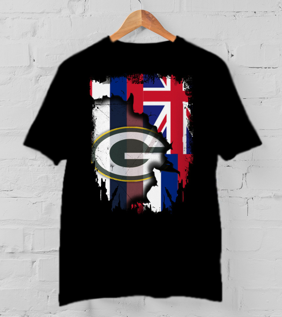 Together Hawaii With Packers G Logo Union Jack T-Shirt