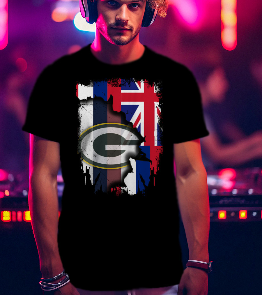 Together Hawaii With Packers G Logo Union Jack T-Shirt