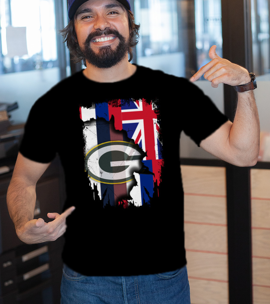 Together Hawaii With Packers G Logo Union Jack T-Shirt