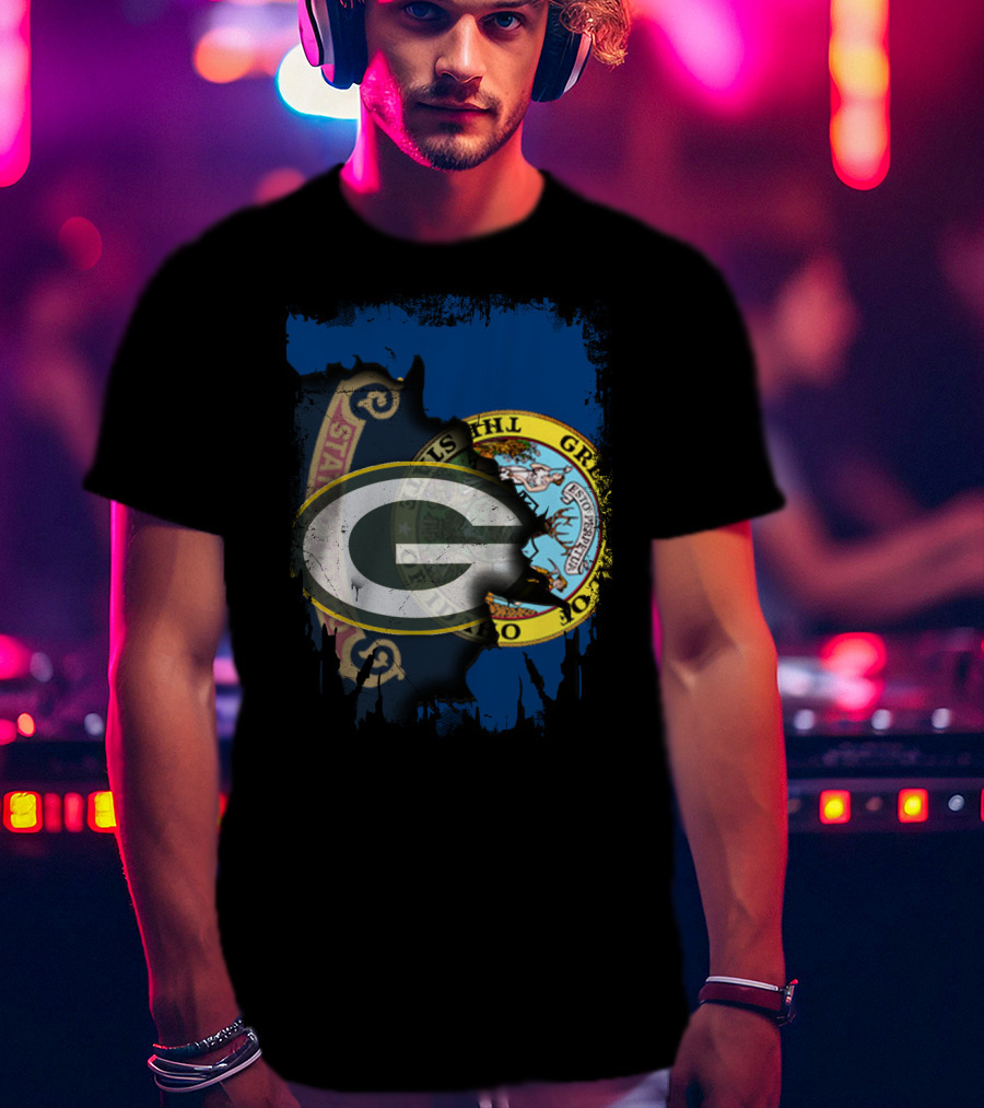 Together Idaho Green Bay Packers Fusion T-Shirt