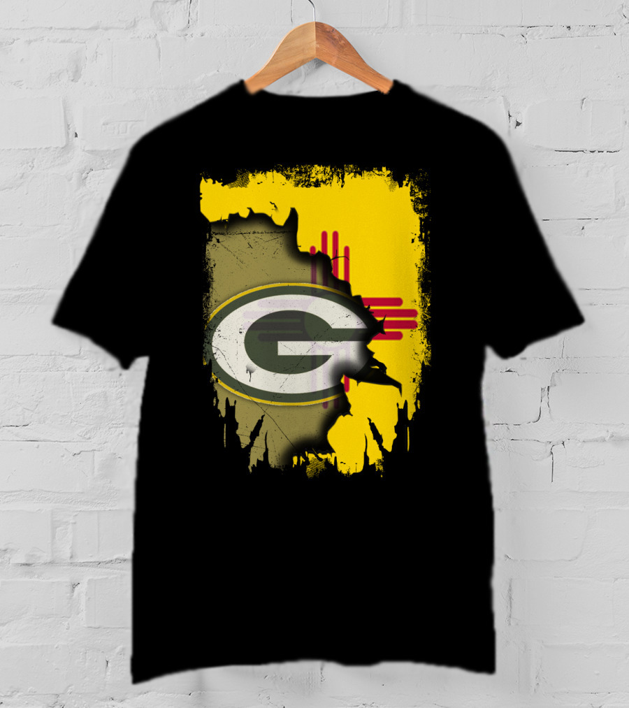 Green Bay Packers New Mexico State Zia Logo Integration T-Shirt