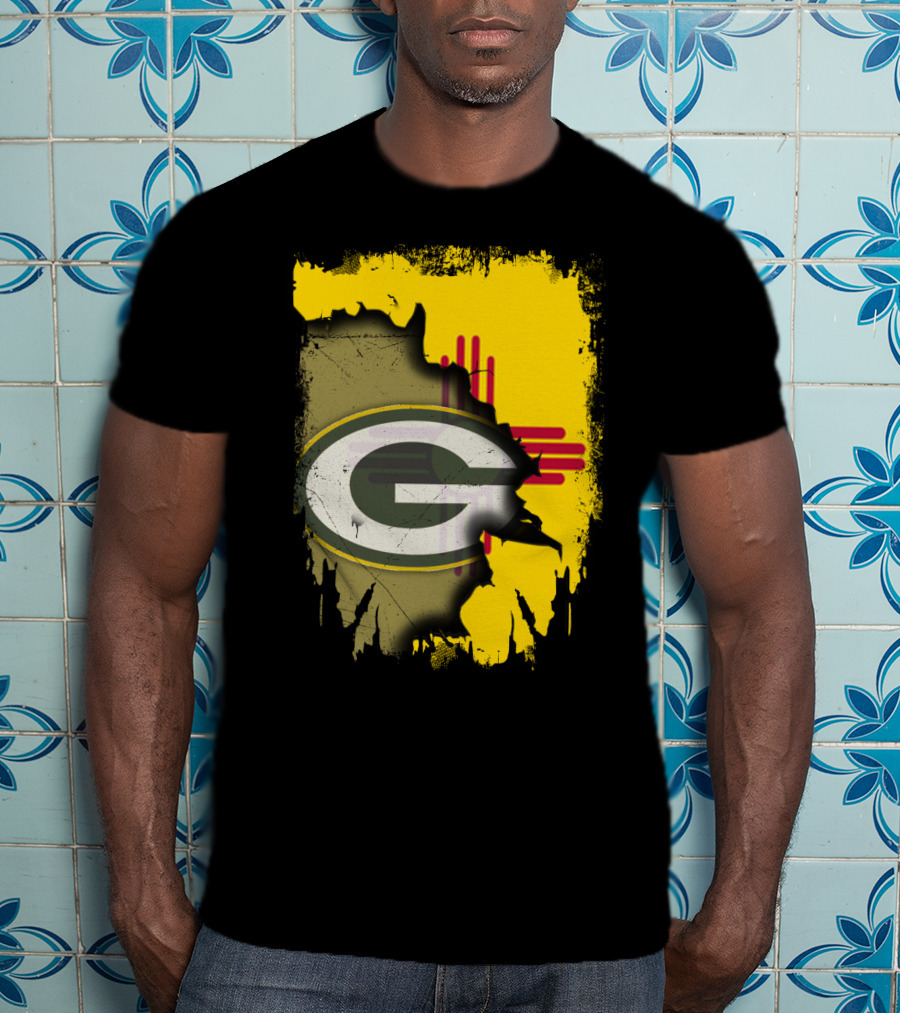 Green Bay Packers New Mexico State Zia Logo Integration T-Shirt