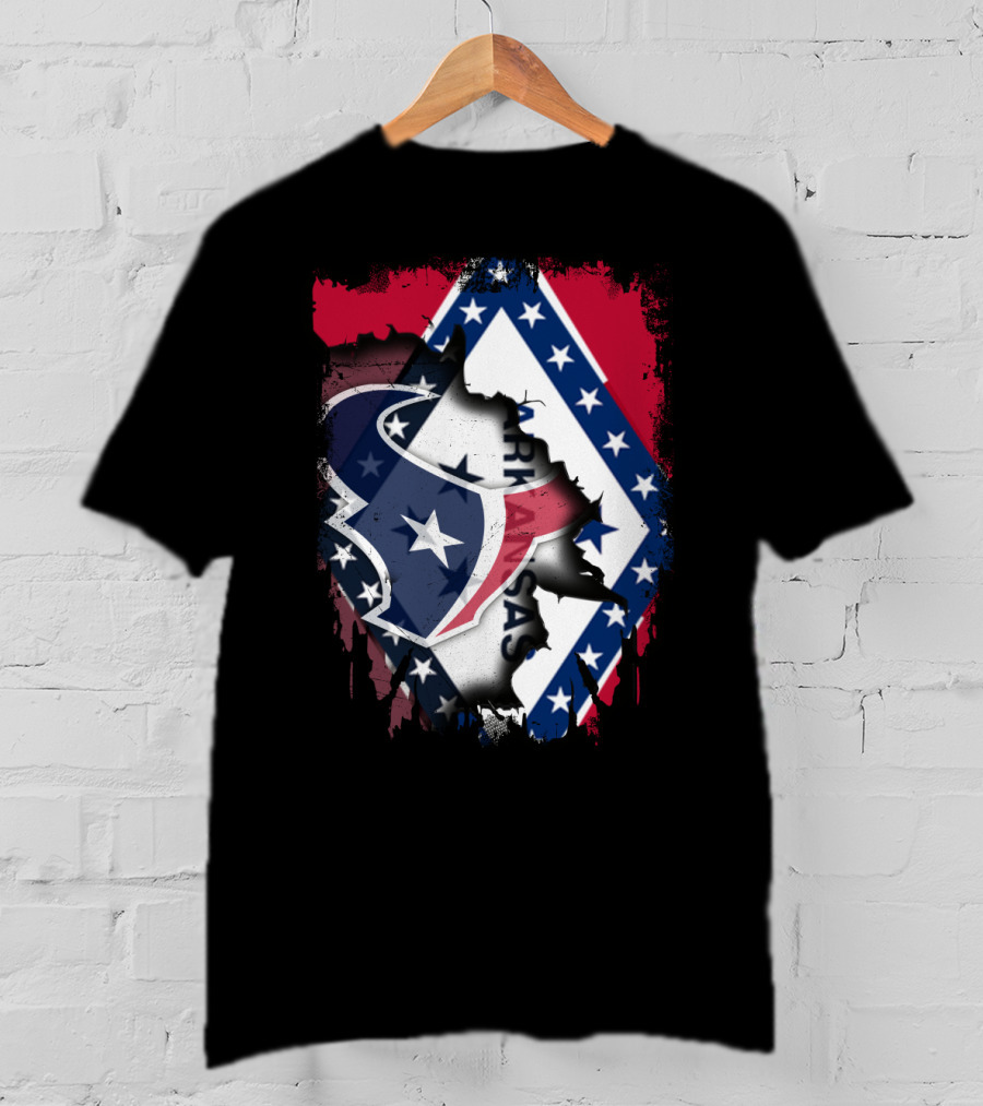 Arkansas And Texans Unity Flag T-Shirt