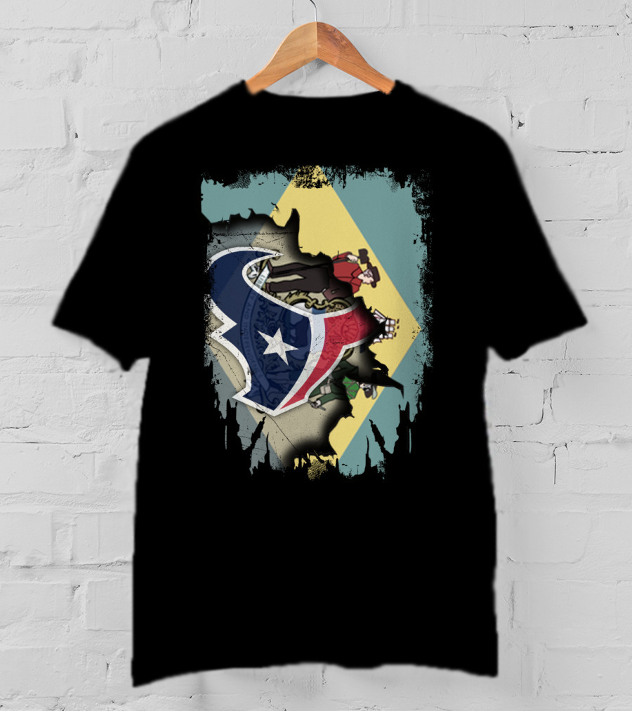 Together Delaware With Texans NFL Collaboration T-Shirt