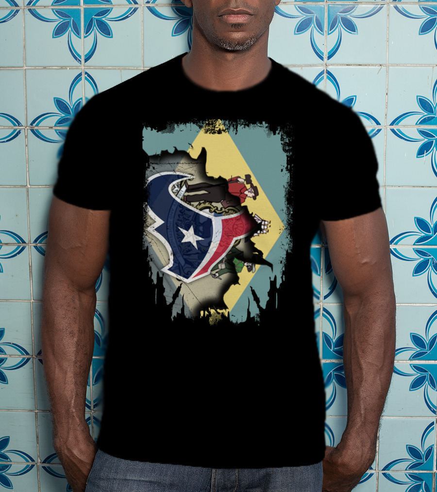 Together Delaware With Texans NFL Collaboration T-Shirt