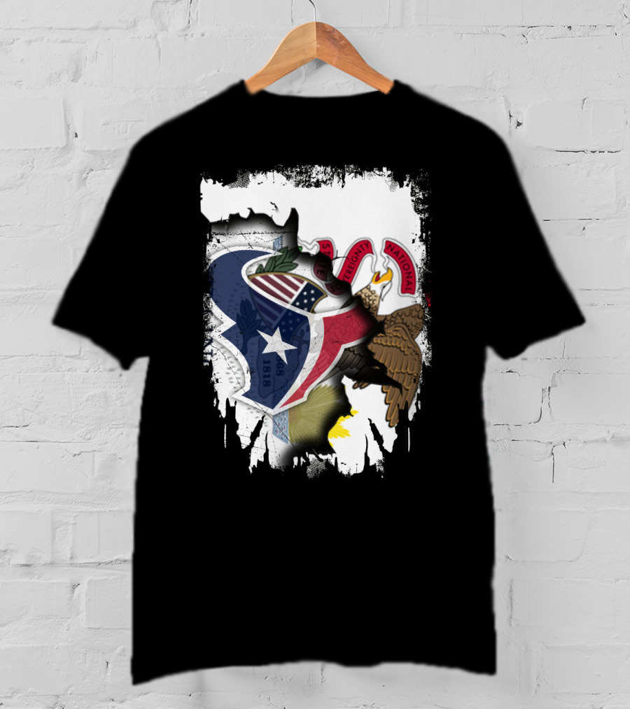 Together Illinois Texas Unity Emblem T-Shirt