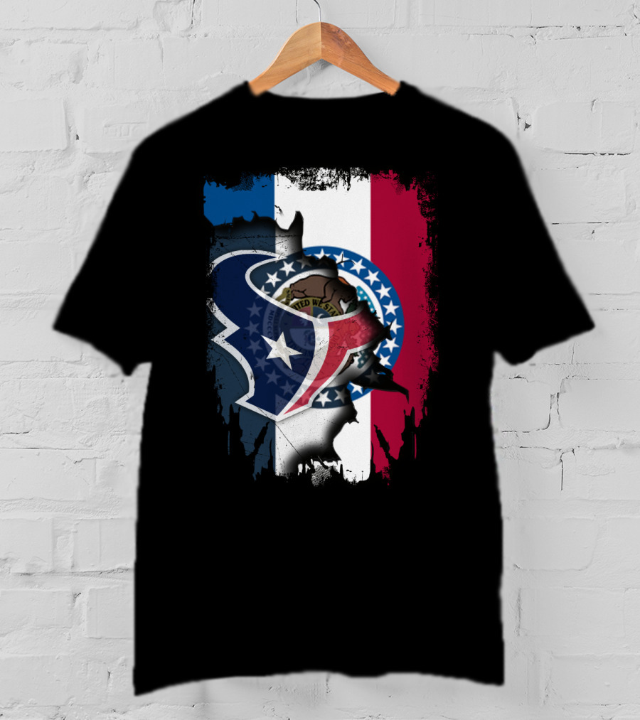 Missouri And Texans United With State Symbols T-Shirt