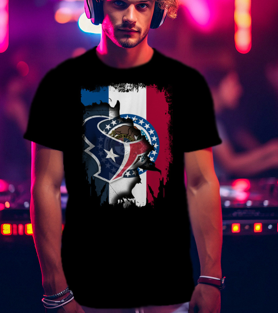 Missouri And Texans United With State Symbols T-Shirt