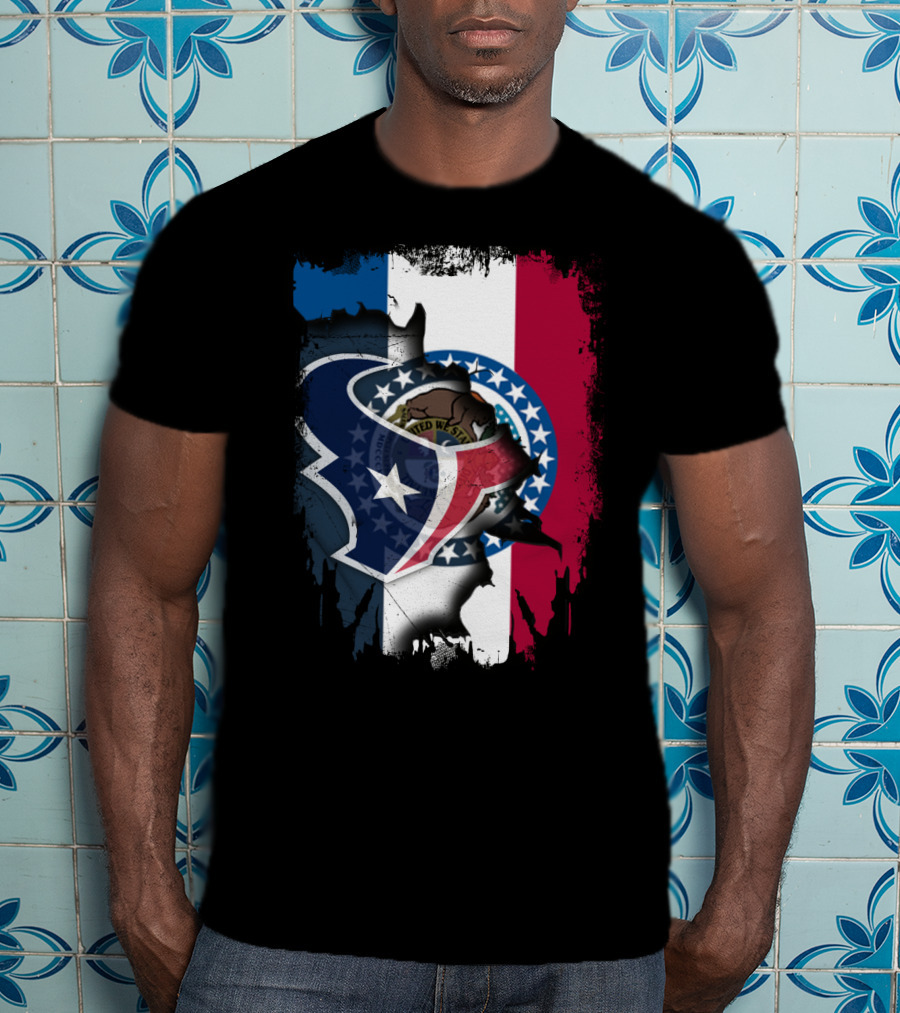 Missouri And Texans United With State Symbols T-Shirt
