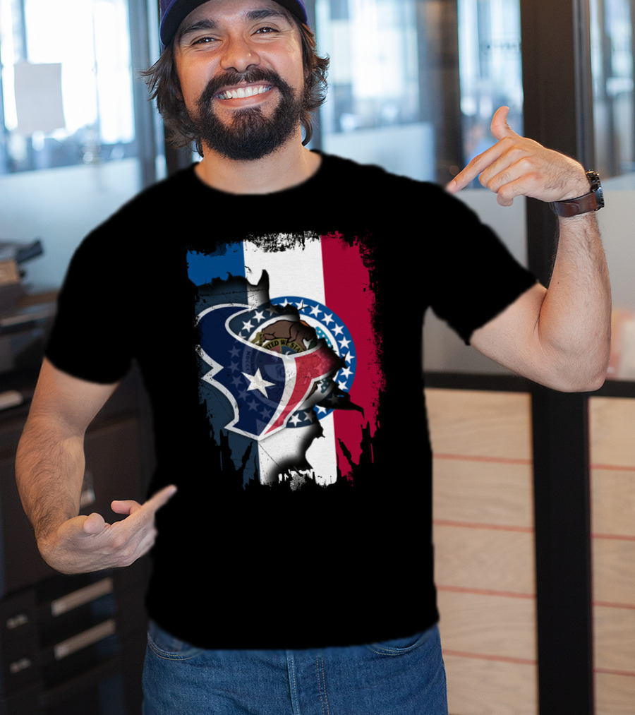 Missouri And Texans United With State Symbols T-Shirt