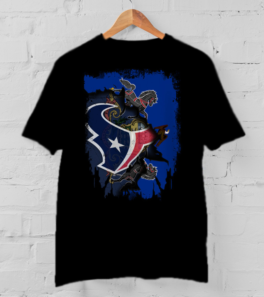 Pennsylvania And Texans United With Seal And Star T-Shirt