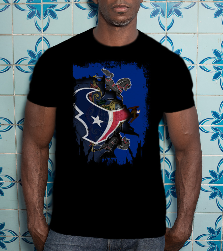 Pennsylvania And Texans United With Seal And Star T-Shirt