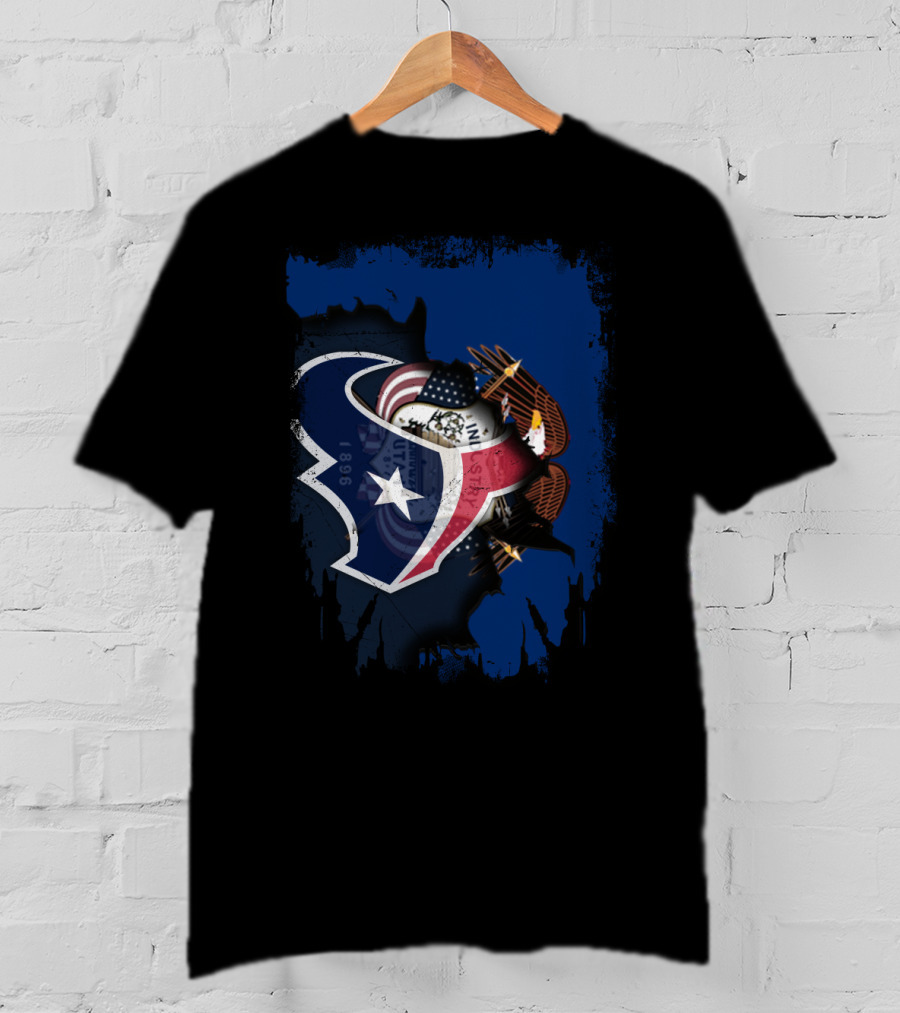 Together Utah Texans Patriotic Eagle Fusion T-Shirt