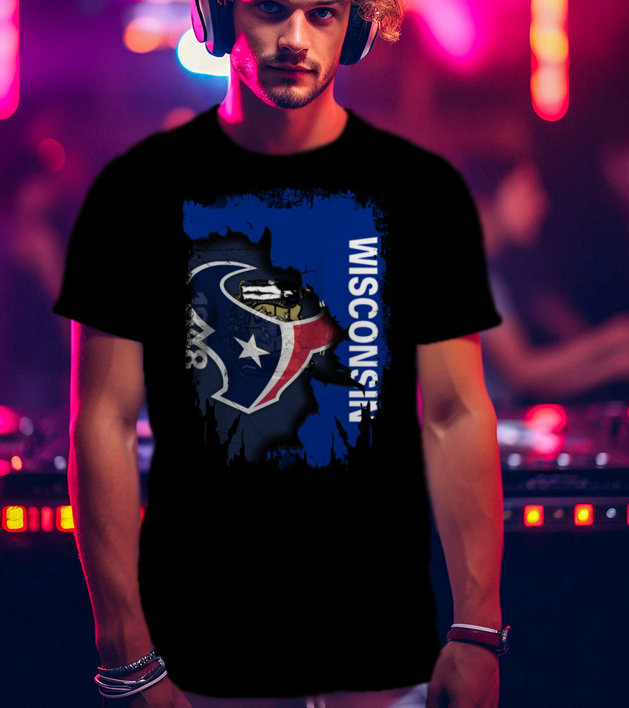 Wisconsin Texan Unity With Star Emblem T-Shirt