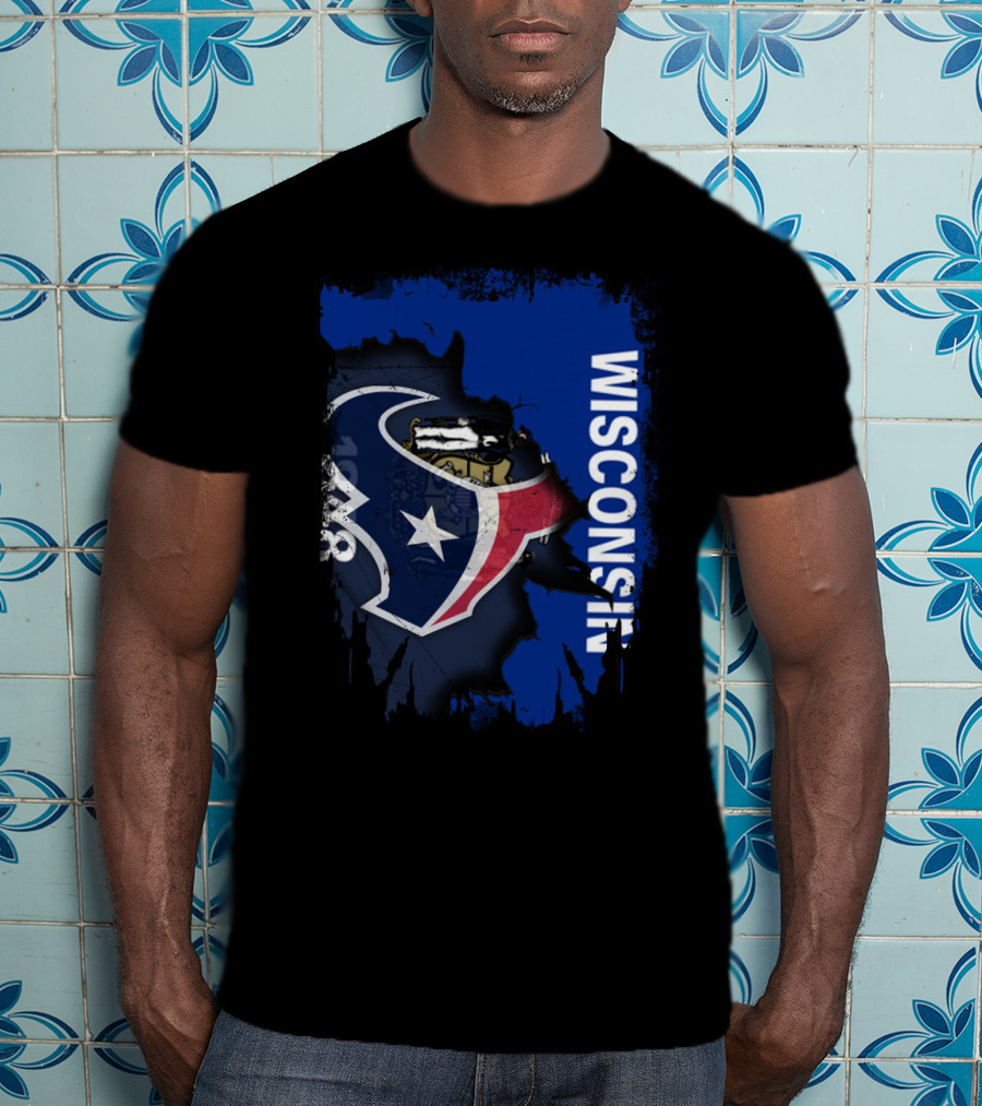 Wisconsin Texan Unity With Star Emblem T-Shirt