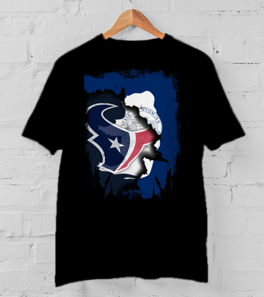Wyoming Texas United Houston Texans Wyoming Seal T-Shirt
