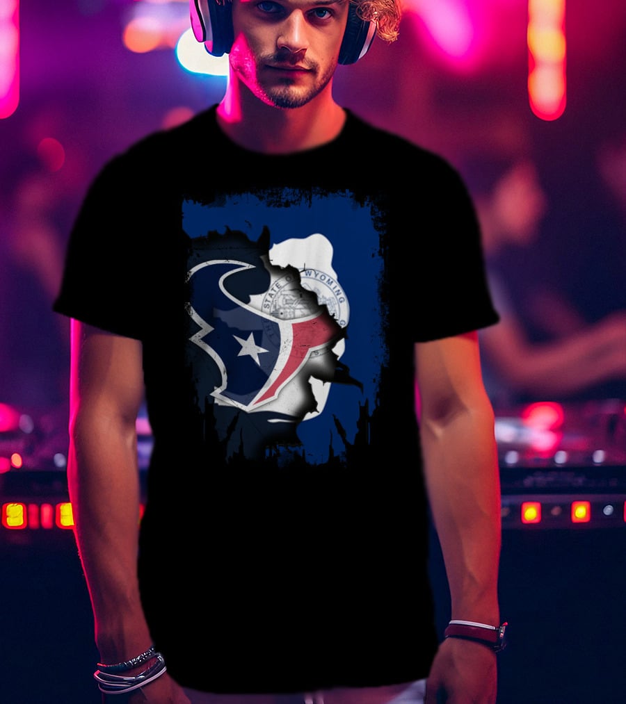 Wyoming Texas United Houston Texans Wyoming Seal T-Shirt