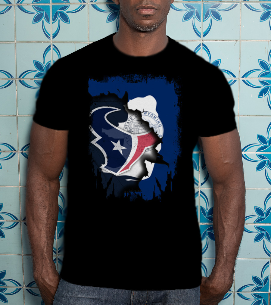 Wyoming Texas United Houston Texans Wyoming Seal T-Shirt