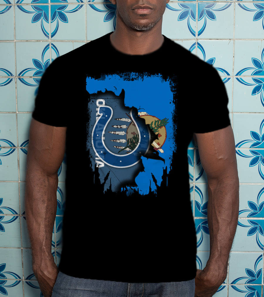 Together Oklahoma Colts Flag Fusion T-Shirt