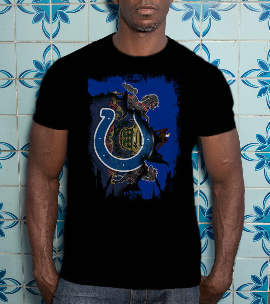 Pennsylvania State Crest With Indianapolis Colts T-Shirt