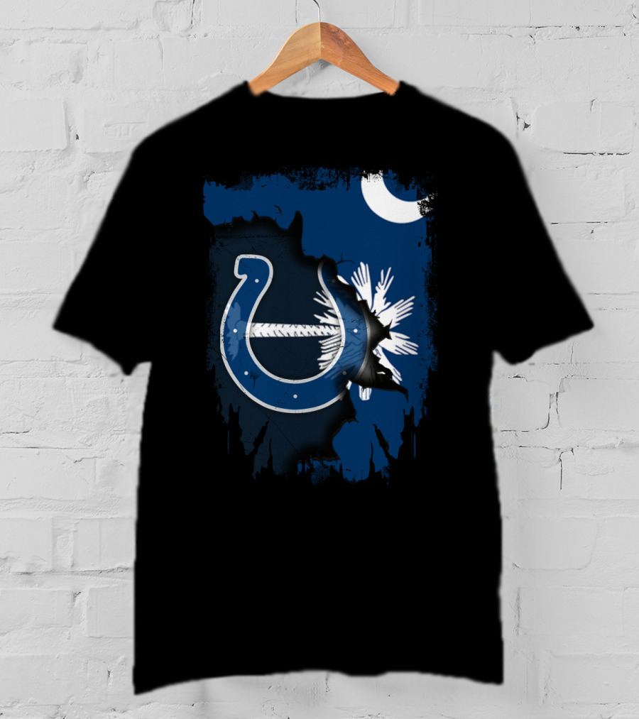 Together South Carolina Colts Palmetto Crescent Flag T-Shirt