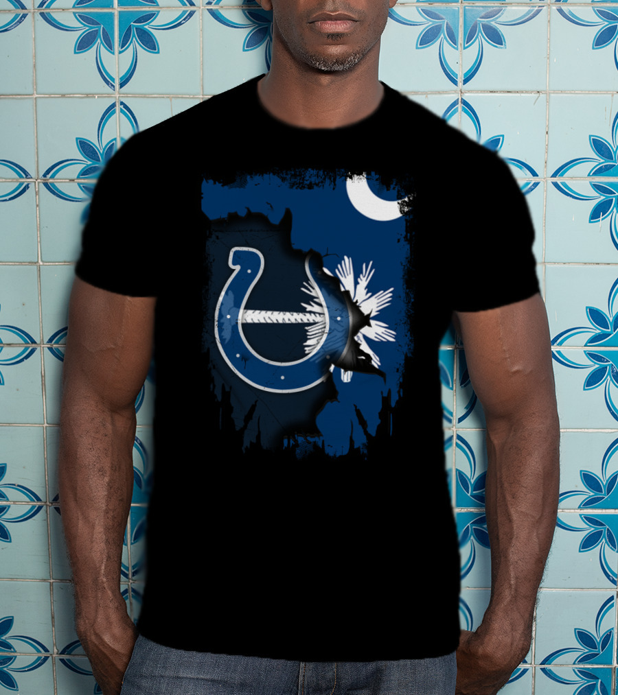 Together South Carolina Colts Palmetto Crescent Flag T-Shirt