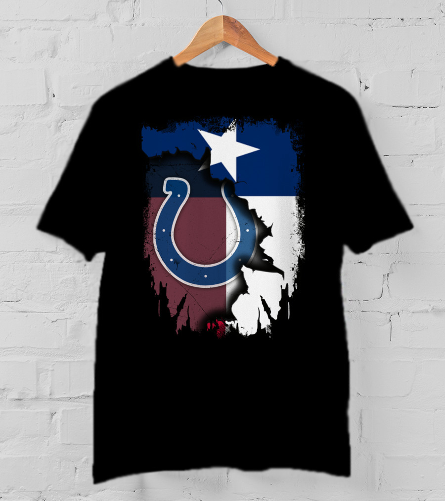 Together Texas Colts Star Flag Fusion T-Shirt