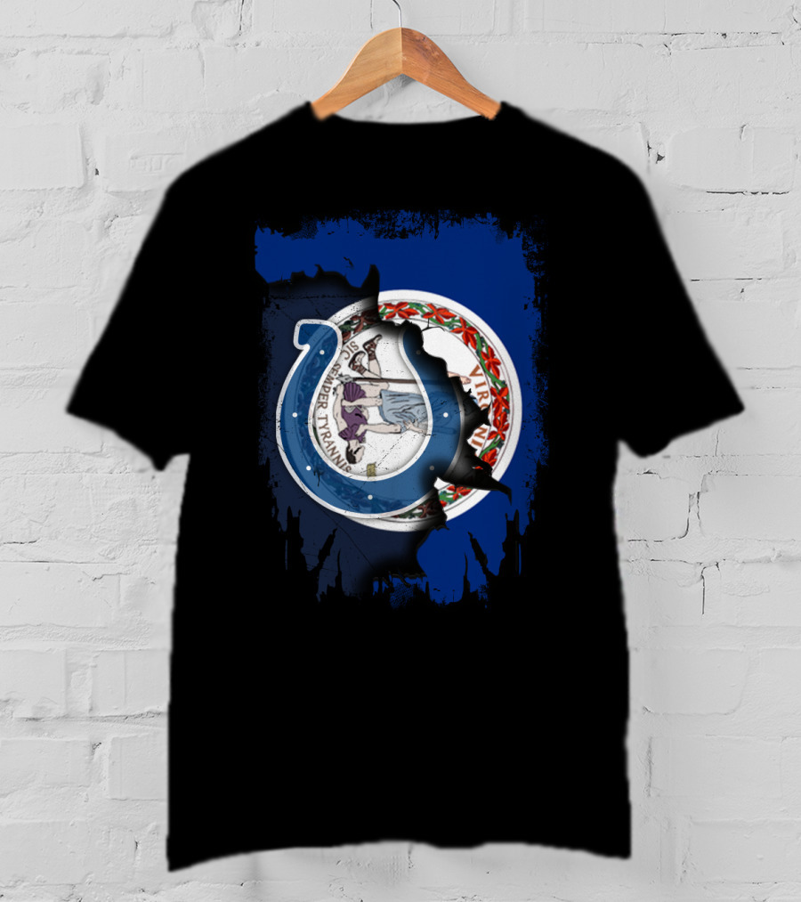 Together Virginia With Indianapolis Colts Seal Blend T-Shirt