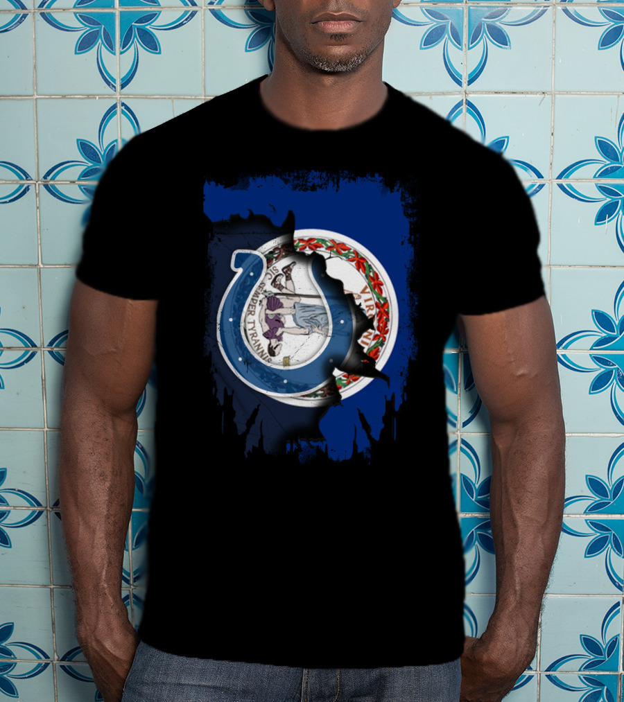 Together Virginia With Indianapolis Colts Seal Blend T-Shirt