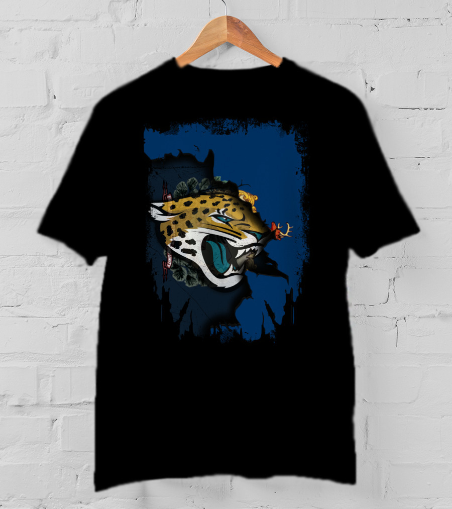 Together Vermont Featuring Jaguar Logo And State Map Elements T-Shirt