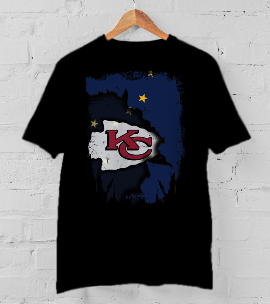 Together Alaska KC Chiefs Stars And Flag T-Shirt