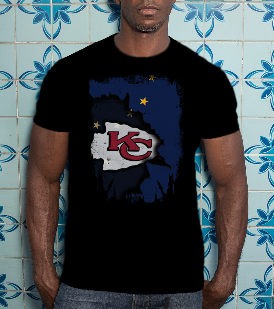 Together Alaska KC Chiefs Stars And Flag T-Shirt