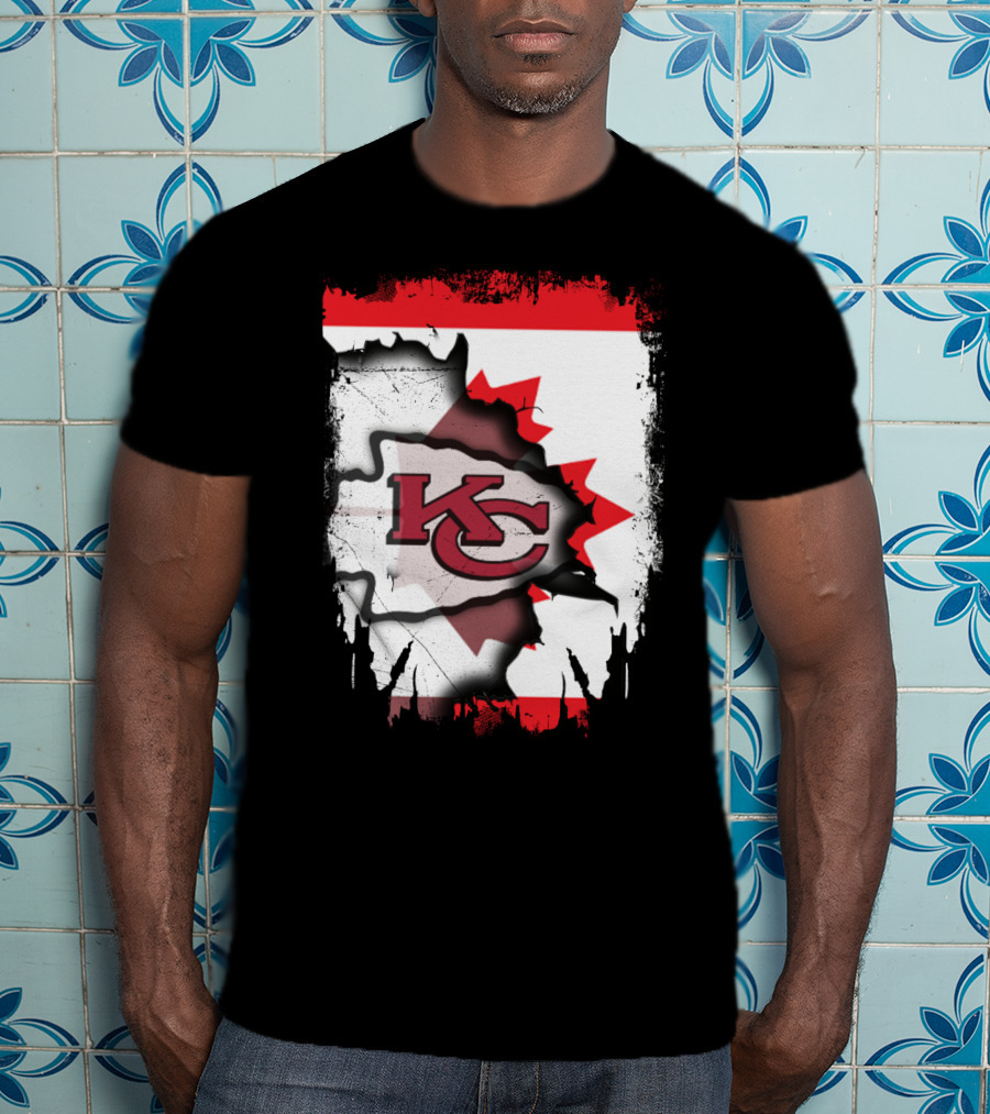 KC Chiefs Canada Unity Flag T-Shirt