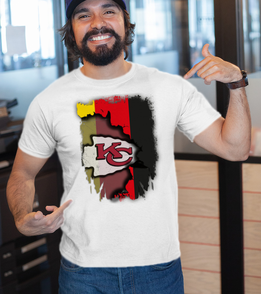 Germany Unity Kansas City Chiefs Flag Mashup T-Shirt