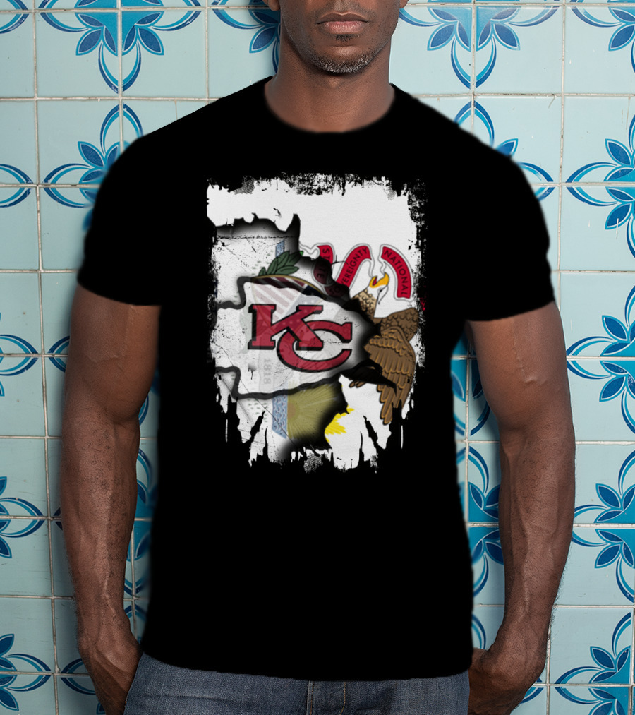 Illinois State And Kansas City Chiefs USA Collaboration T-Shirt