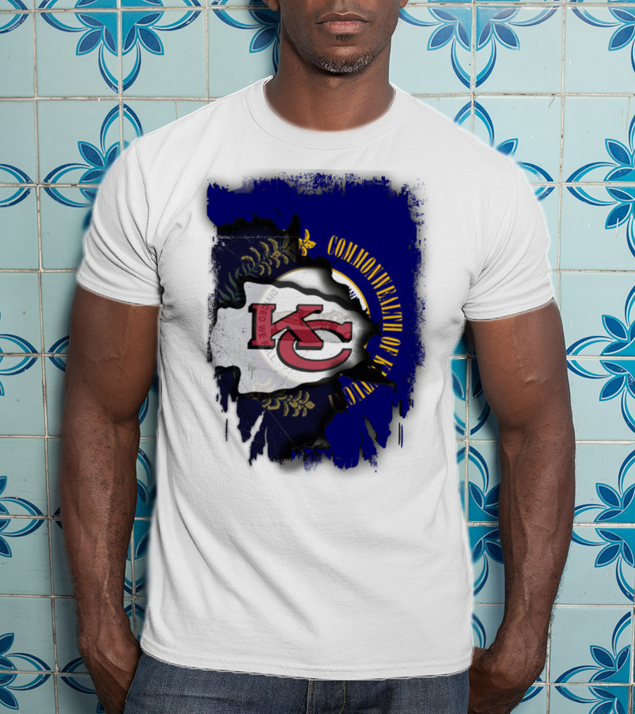 Kansas City Chiefs And Commonwealth Of Kentucky United T-Shirt