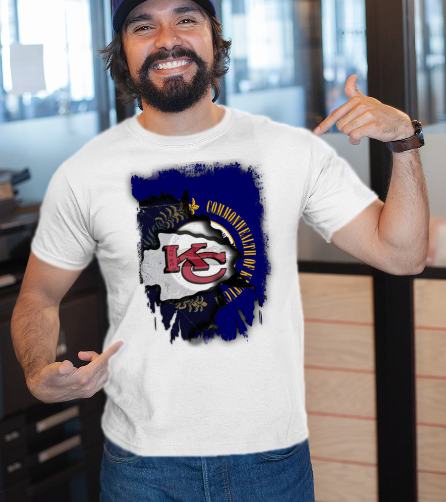 Kansas City Chiefs And Commonwealth Of Kentucky United T-Shirt