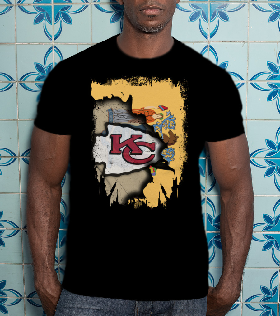 New Jersey And Kansas City Chiefs Together T-Shirt