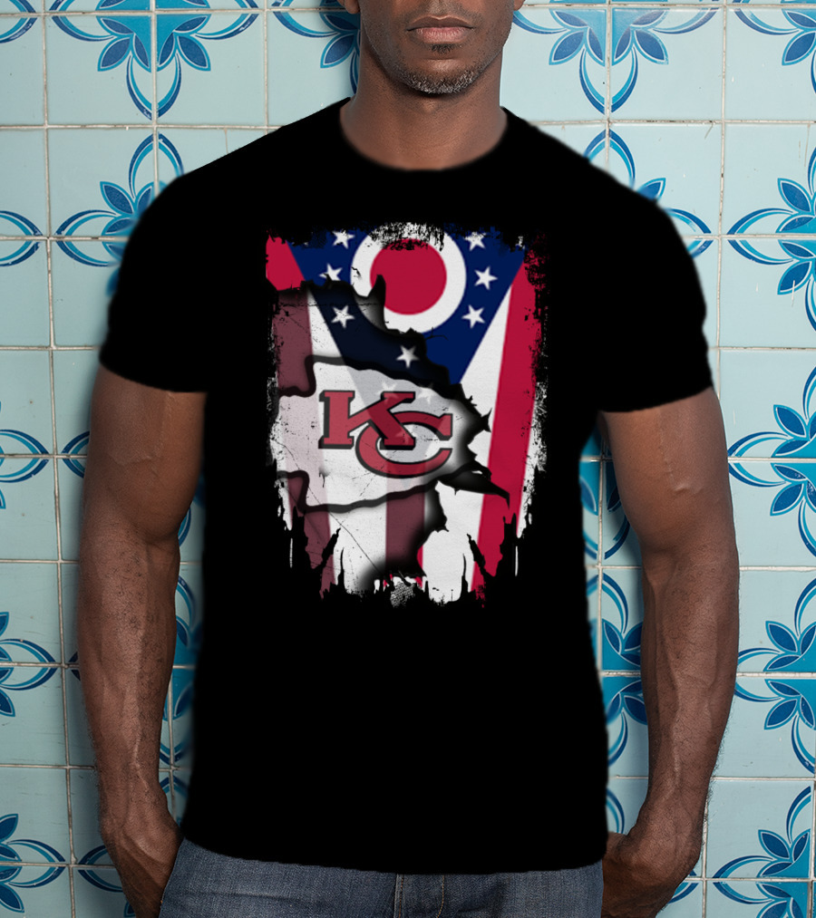 Together Ohio Flag KC Chiefs USA T-Shirt