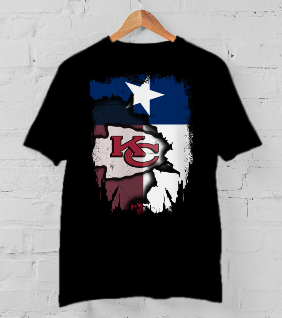 Texas Chiefs Star Flag Chiefs T-Shirt