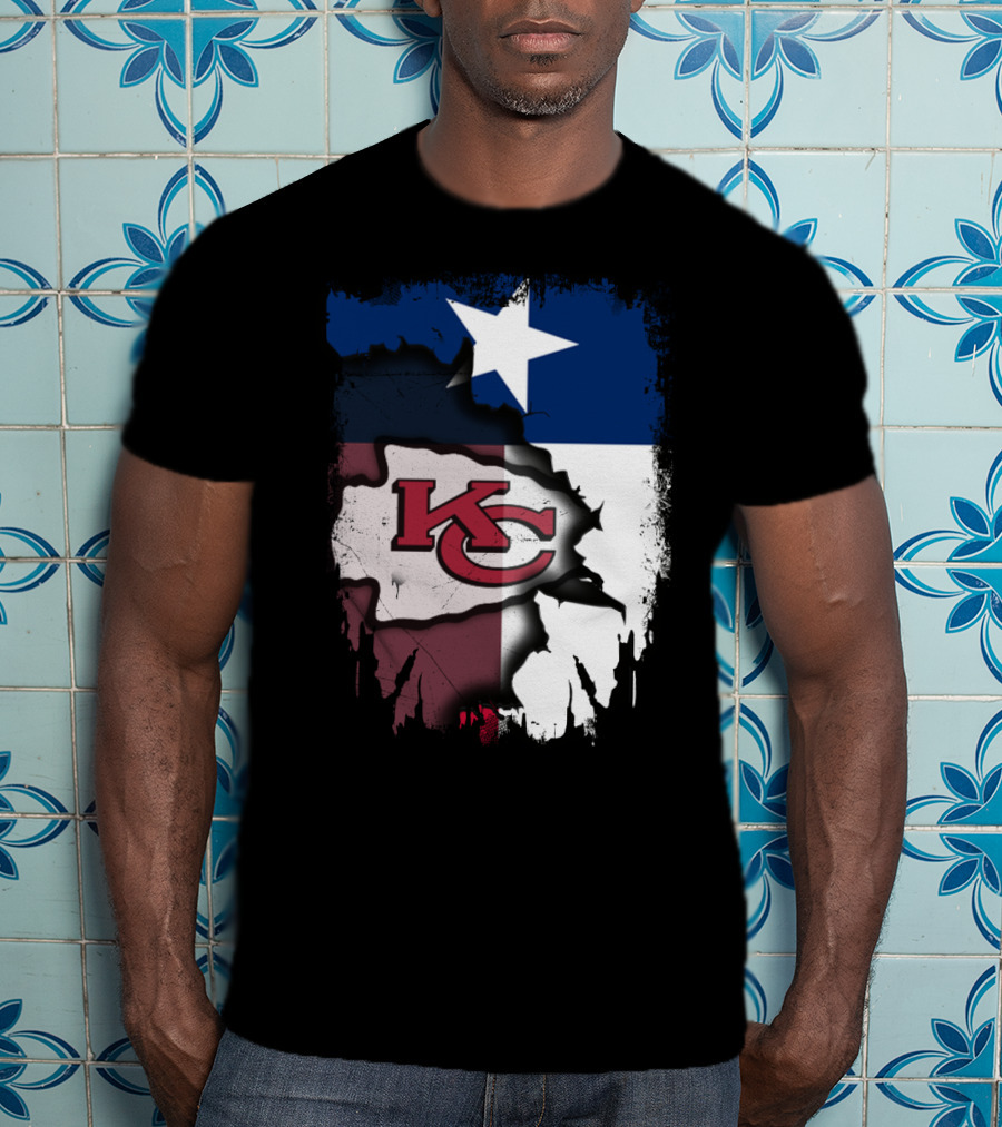 Texas Chiefs Star Flag Chiefs T-Shirt
