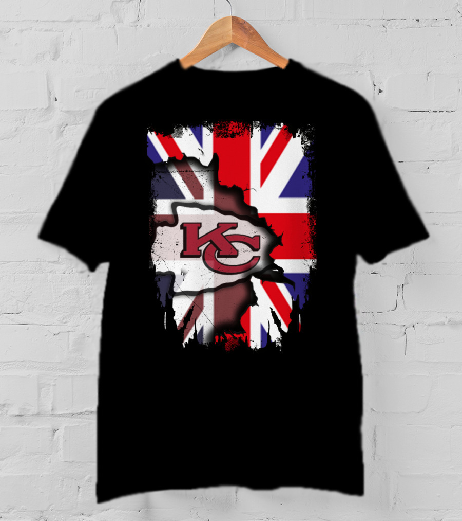 United Kingdom KC Chiefs Union Jack Integration T-Shirt