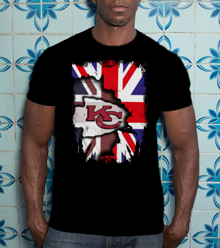 United Kingdom KC Chiefs Union Jack Integration T-Shirt
