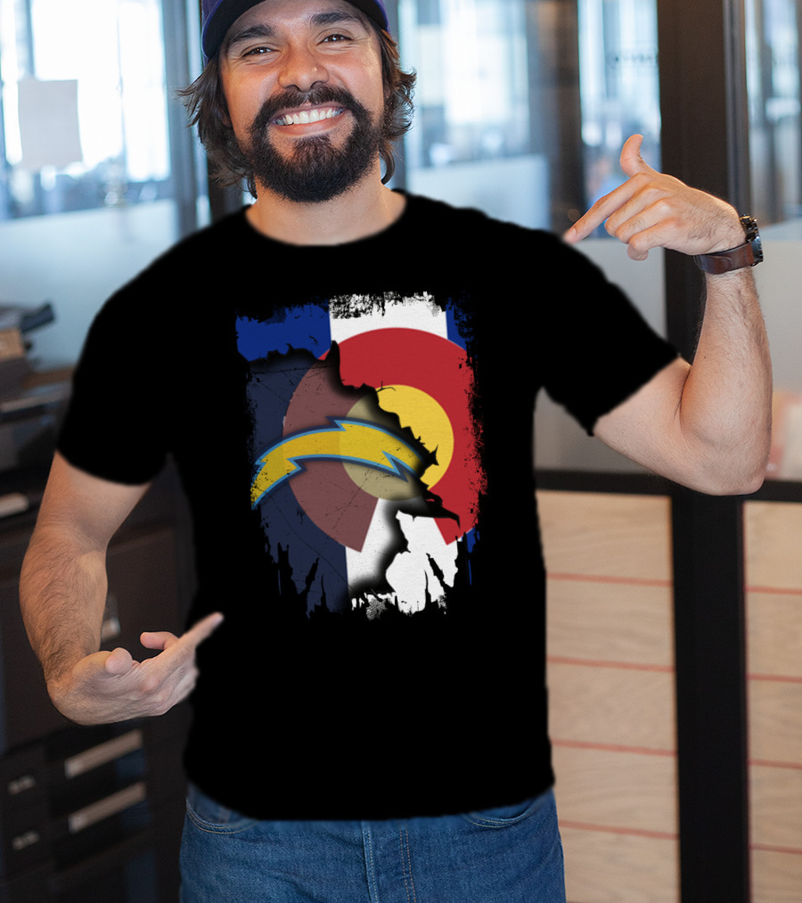 Together Colorado Chargers Flag Fusion T-Shirt