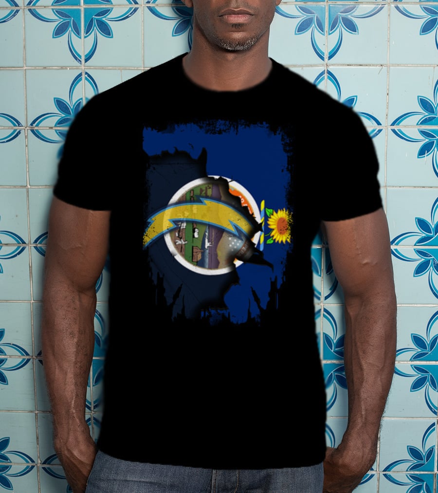 Together Kansas Chargers Sunflower Sports Fan T-Shirt