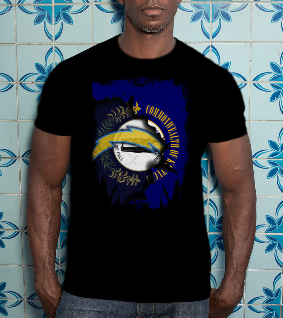 Commonwealth Of Kentucky Chargers United We Stand T-Shirt