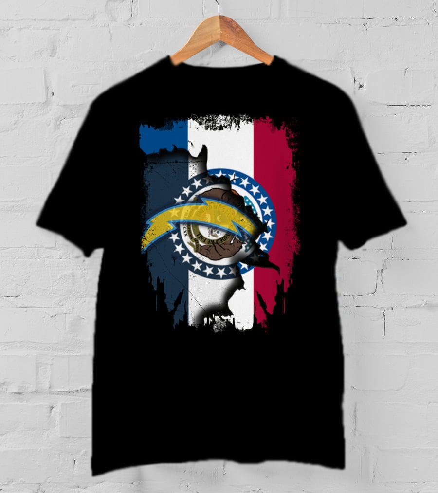 Together Missouri Chargers Flag Emblem T-Shirt