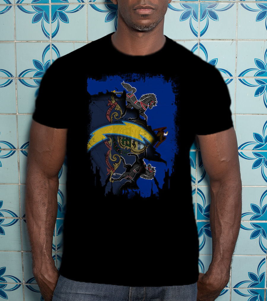 Together Pennsylvania State Coat Of Arms With Chargers T-Shirt